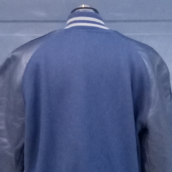 1980's Vintage Hatchers Mfg. Company Men's Leather/Wool Varsity Jacket